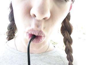 Cocksucking Cutie With Braided Pigtails Wants To Fuck
